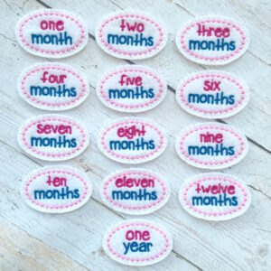 Oval Months Set