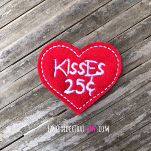 Heart Kisses 25 cents