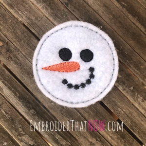 Snow Man Face Circle